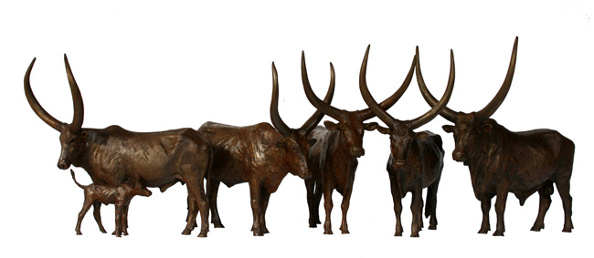 Ankole bronze sculptures
